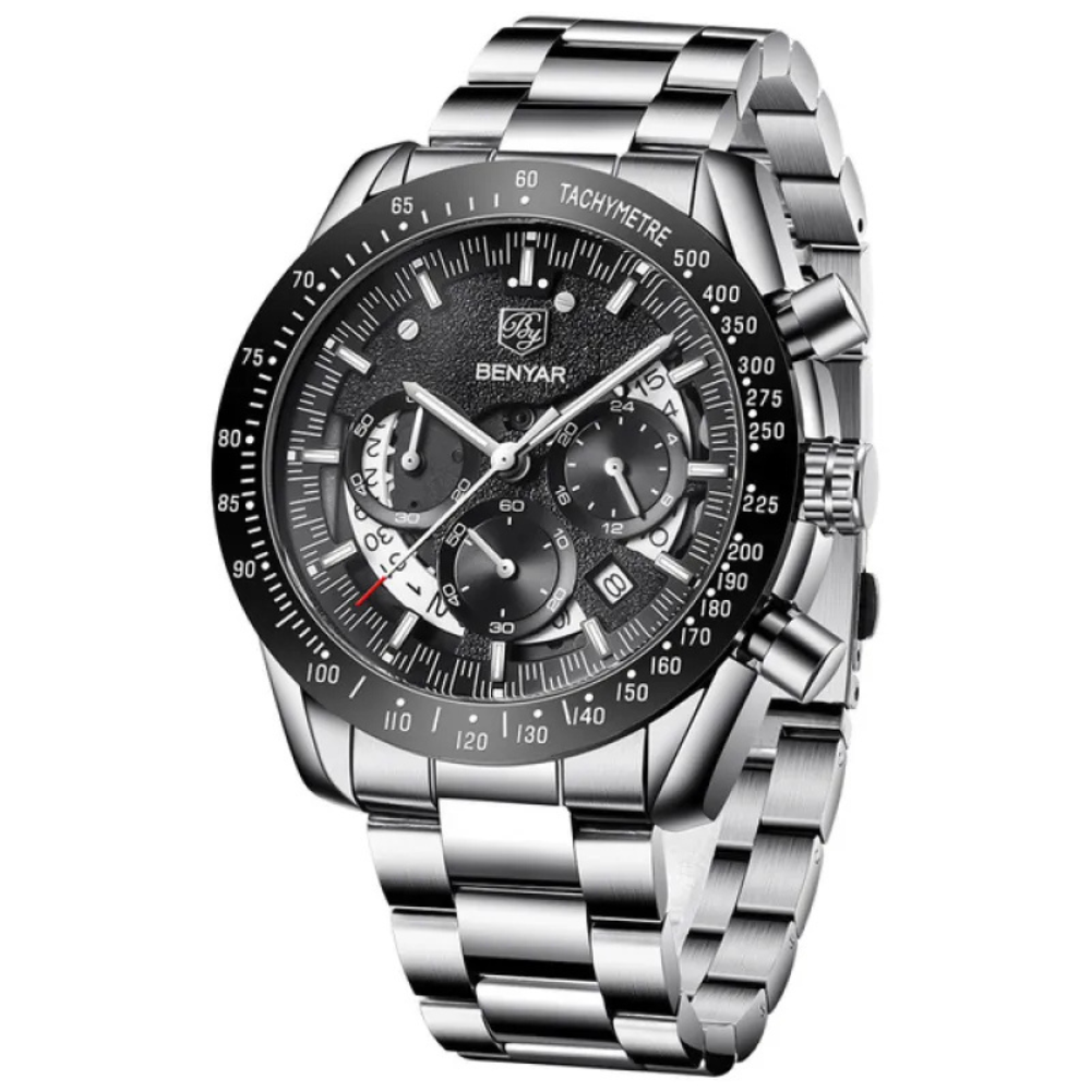 Crimson Tide | Elegant Quartz Timepiece