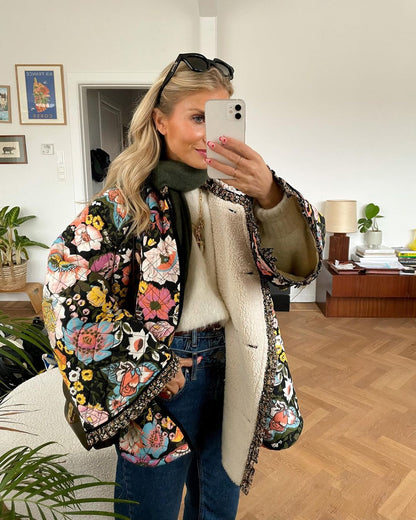 Graciela - veste matelassée à imprimé floral
