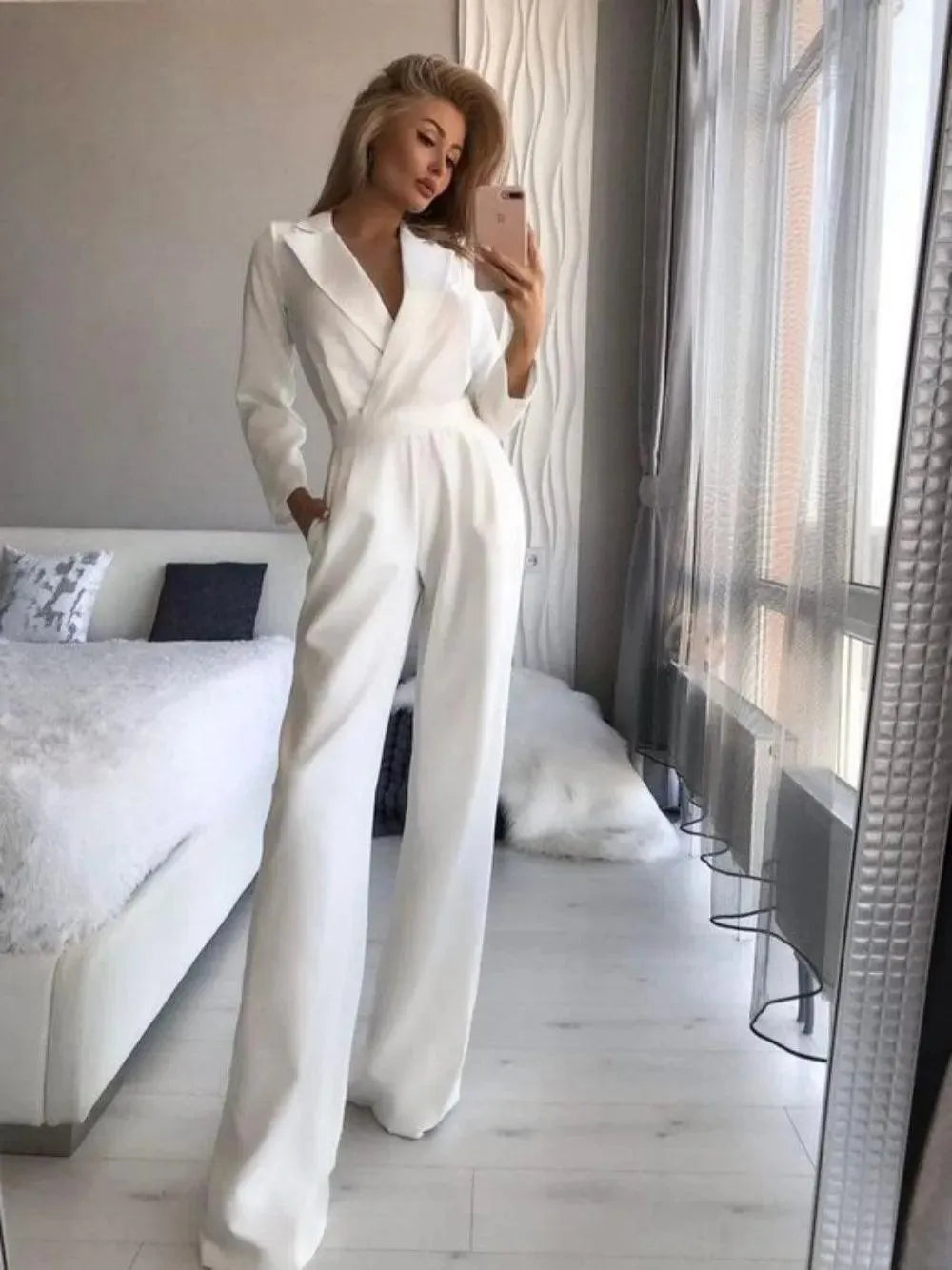 Mono | Chic et féminin | Manches larges | Parfait pour le bureau et les sorties nocturnes