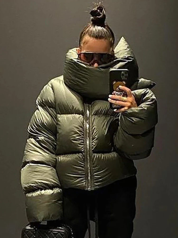 Oriana - Veste polaire surdimensionnée - Col roulé douillet
