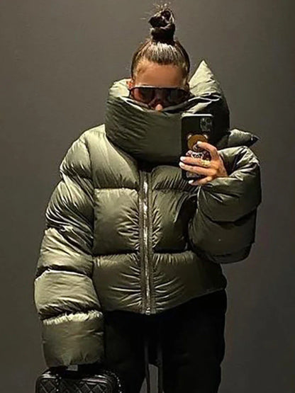 Oriana - Veste polaire surdimensionnée - Col roulé douillet