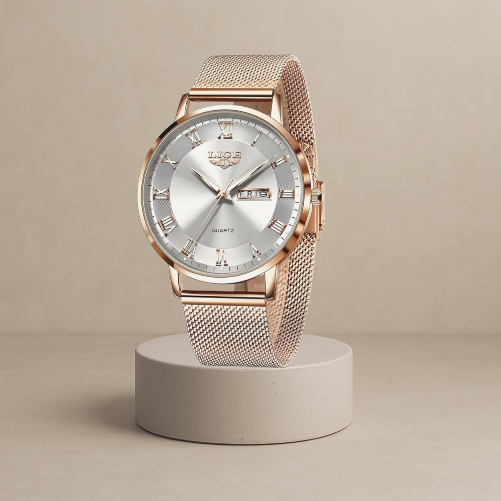 Tessa - Elegant steel mesh watch - Stylish everyday companion