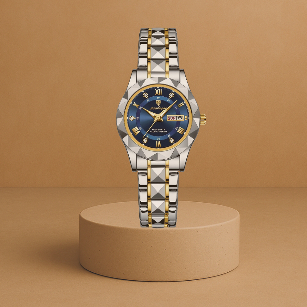 Women's luxury stainless steel watch