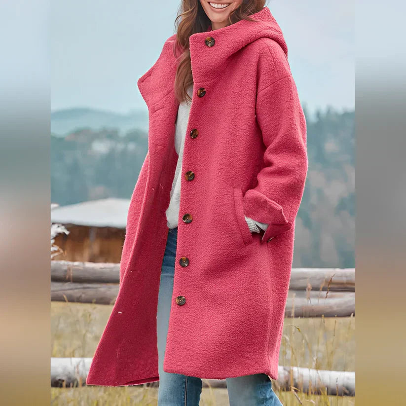 Frannie | manteau long avec capuche