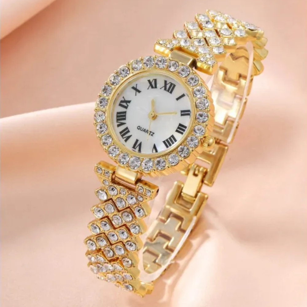 Velora |  Watch Gift Full Diamond Versatile Quartz Watch