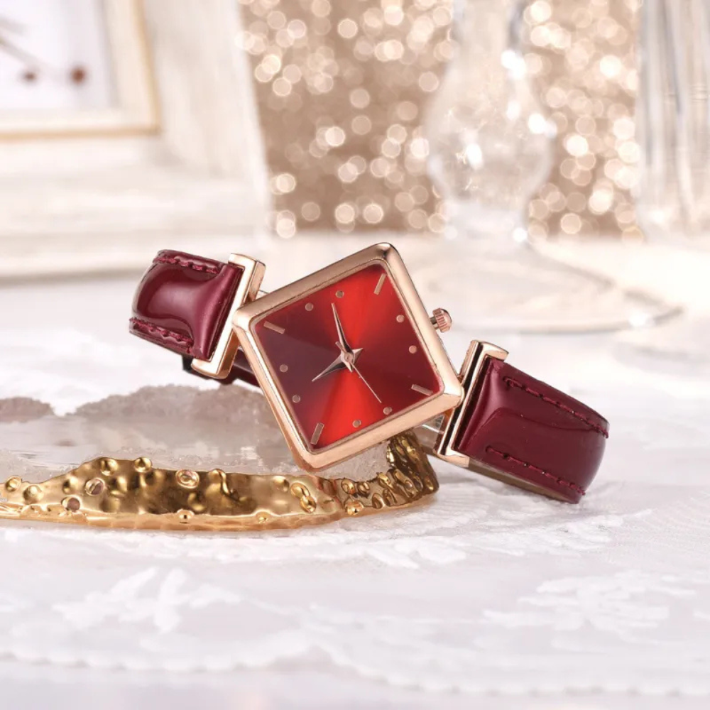 Zeira | Square head quartz watch set
