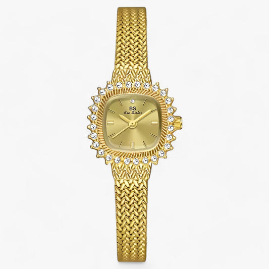 Glamorous gold diamond watch