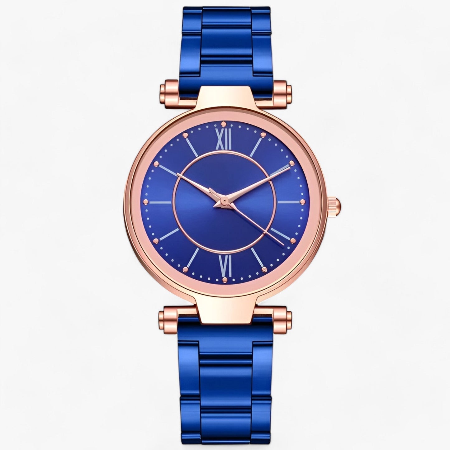 Premium stainless steel round watch